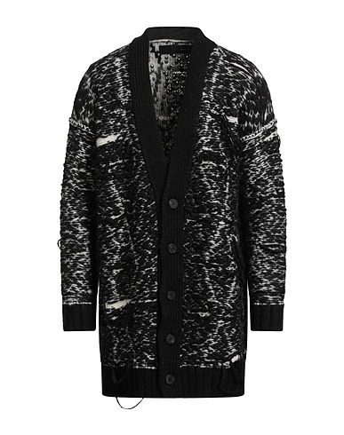 ISABEL BENENATO Cardigan Black 68% Alpaca wool, 22% Polyamide, 10% Wool