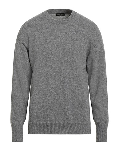 ROBERTO COLLINA Pullover Grigio 90% Lana, 10% Cachemire