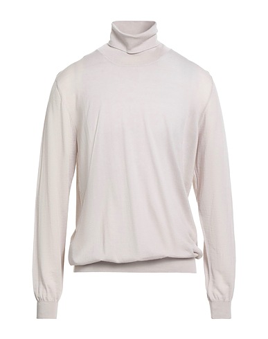 ZINCO Polo neck Light grey 100% Virgin Wool