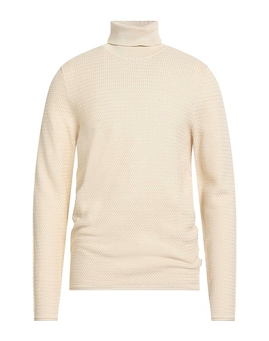 JACK & JONES Polo neck Beige 100% Cotton