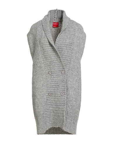 MERCI ITALIA Cardigan Light grey 55% Acrylic, 17% Mohair wool, 17% Wool, 11% Polyamide