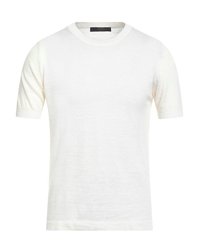 JEORDIE'S Jumper Ivory 65% Linen, 23% Cotton, 12% Polyester