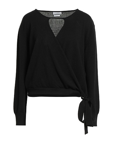 BALLANTYNE Shrug Black 85% Wool, 15% Cashmere