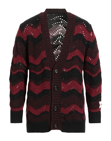 LONGO Cardigan Burgundy 40% Wool, 30% Viscose, 20% Polyamide, 10% Cashmere