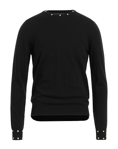 VERSACE Jumper NERO 80% Virgin Wool, 20% Cashmere, Metal