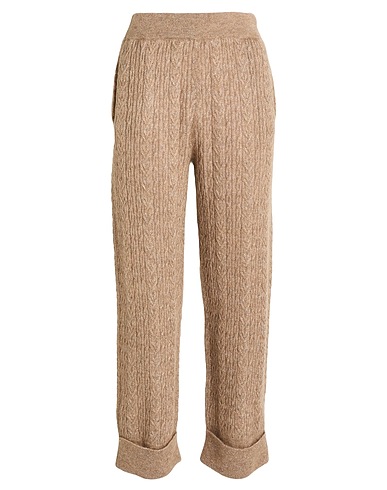 BRUNELLO CUCINELLI Casual pants Khaki 42% Mohair wool, 38% Polyamide, 12% Wool, 8% Metallic fiber