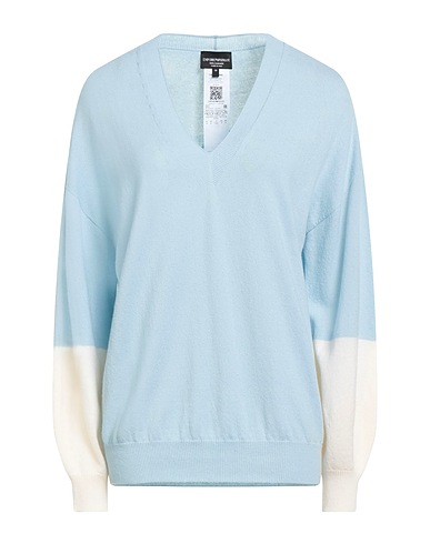 EMPORIO ARMANI Cashmere jumper Sky blue 100% Cashmere