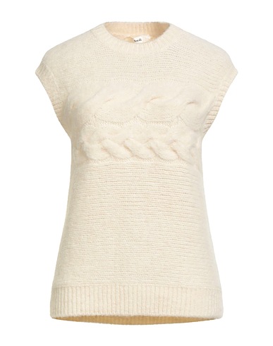SUOLI Sleeveless sweater Cream 34% Acrylic, 30% Alpaca wool, 22% Polyamide, 12% Wool, 2% Elastane