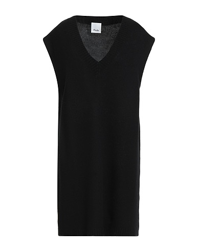 ALLUDE Maglia Gilet Nero 70% Lana Vergine, 30% Cachemire