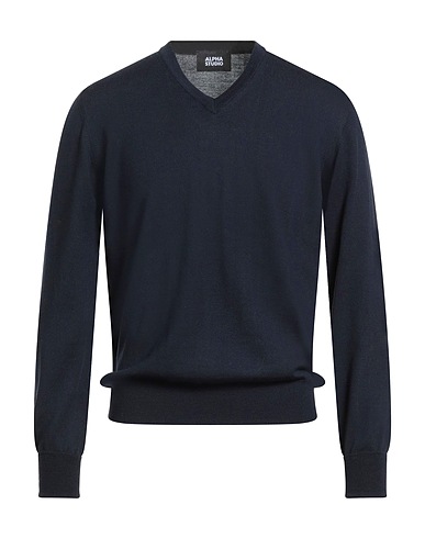 ALPHA STUDIO Sweater Midnight blue 100% Merino Wool