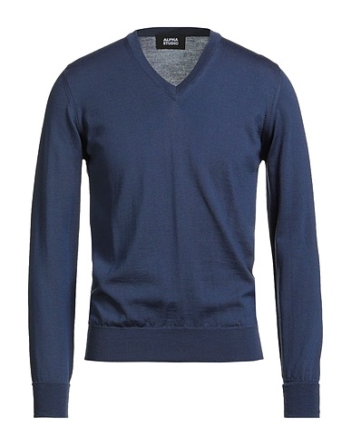 ALPHA STUDIO Pullover Blu navy 100% Lana Merino