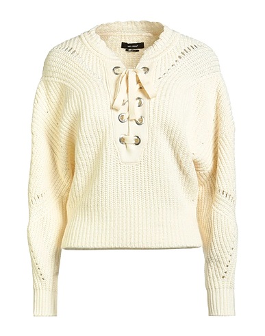 ISABEL MARANT Sweater Ivory 55% Cotton, 40% Wool, 4% Polyamide, 1% Elastane