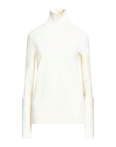 JIL SANDER Polo neck Cream 83% Viscose, 17% Polyester