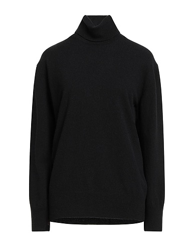 BLAUER. Polo neck Black 90% Wool, 10% Cashmere