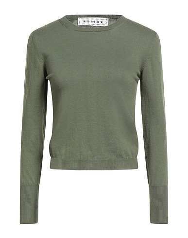 SHIRTAPORTER Sweater Military green 100% Cotton