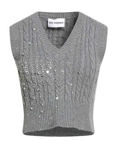DES_PHEMMES Jumper Grey 34% Polyamide, 30% Wool, 30% Viscose, 5% Cashmere, 1% Polyester