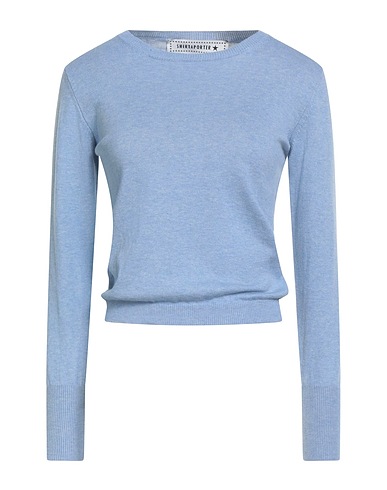 SHIRTAPORTER Pullover Blu chiaro 100% Cotone