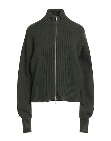 GRIFONI Strickjacke Dunkelgrün 100% Schurwolle