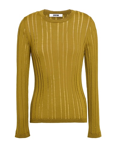 GRIFONI Jumper Military green 100% Virgin Wool