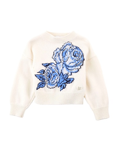 MONNALISA Jumper White 85% Cotton, 15% Wool