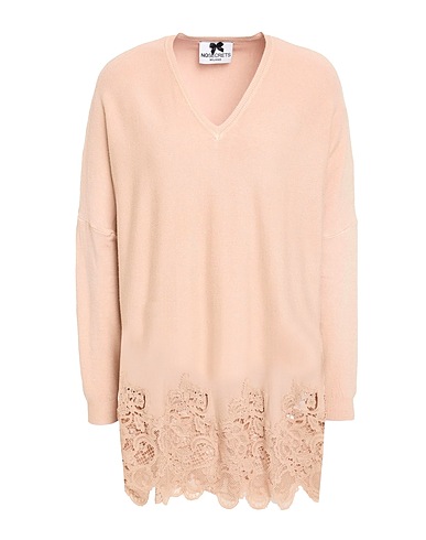 NO SECRETS Jumper Beige 44% Viscose, 28% Polyester, 28% Polyamide