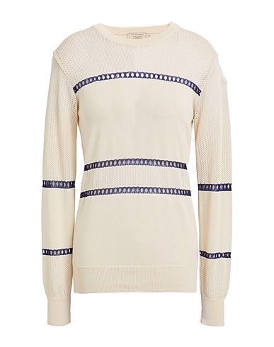MAISON KITSUNÉ Pullover Elfenbein 100% Baumwolle, Viskose