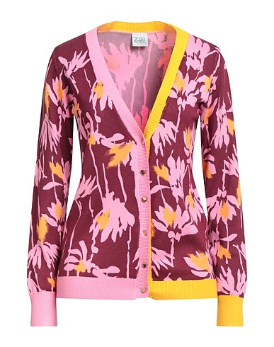 Z.O.E. ZONE OF EMBROIDERED Кардиган Бордовый 70% Вискоза, 30% Полиамид