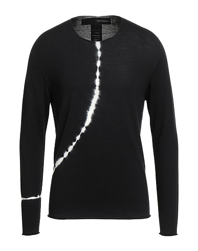 ISABEL BENENATO Pullover Nero 100% Lana Vergine