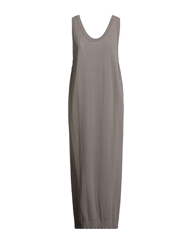 ISABEL BENENATO Langes Kleid Maulwurfsgrau 100% Kaschmir