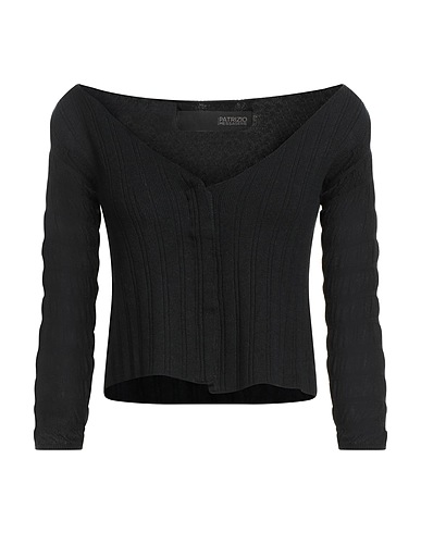 MESSAGERIE Cardigan Nero 83% Viscosa, 17% Poliestere