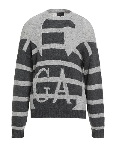 EMPORIO ARMANI プルオーバー チャコール バージンウール 80% / ナイロン 20%