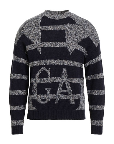 EMPORIO ARMANI Jumper Navy blue 80% Virgin Wool, 20% Polyamide