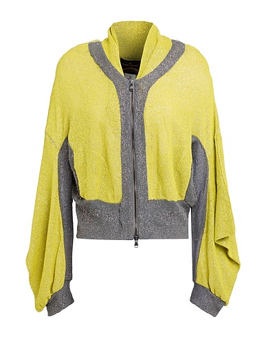 VIVIENNE WESTWOOD ANGLOMANIA Cardigan Lime green 58% Cotton, 31% Viscose, 7% Polyester, 4% Polyamide