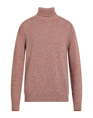 DONDUP Polo neck Rust 50% Alpaca wool, 50% Merino Wool
