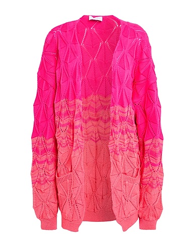 GAëLLE Paris Cardigan Fuchsia 50% Cotton, 47% Acrylic, 3% Polyamide