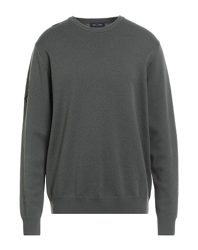 FRED PERRY Pullover Verde militare 58% Lana, 42% Poliammide riciclato