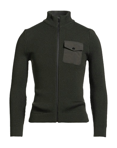 ZANONE Cardigan Military green 50% Acrylic, 50% Virgin Wool