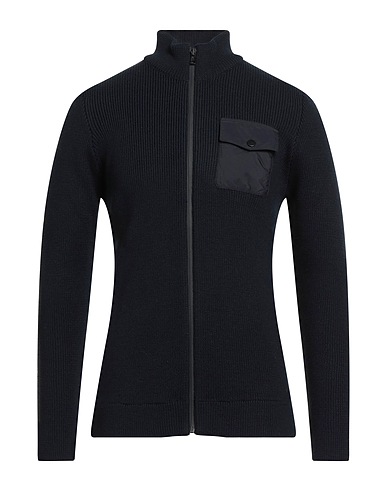 ZANONE Cardigan Blu notte 50% Acrilico, 50% Lana Vergine