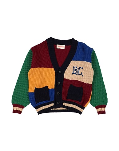 BOBO CHOSES Cardigan Burgundy 35% Recycled polyamide, 30% Viscose, 25% Wool, 5% Cashmere, 5% Recycled wool