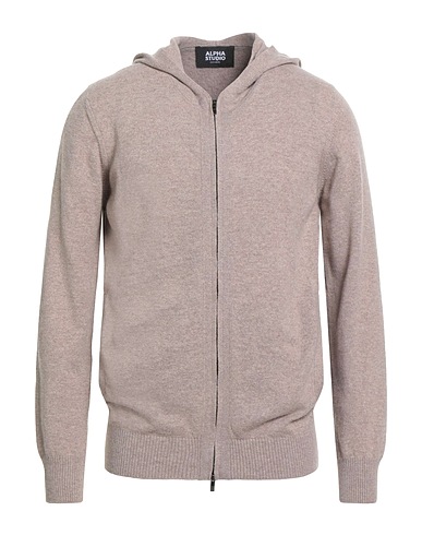 ALPHA STUDIO Cardigan Sand 100% Cashmere