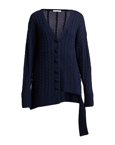 MAR DE MARGARITAS Cardigan Midnight blue 40% Viscose, 30% Polyamide, 25% Virgin Wool, 5% Elastane
