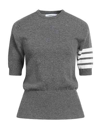 THOM BROWNE Μπλούζα από κασμίρ Γκρι Γραφίτη 100% Κασμίρι