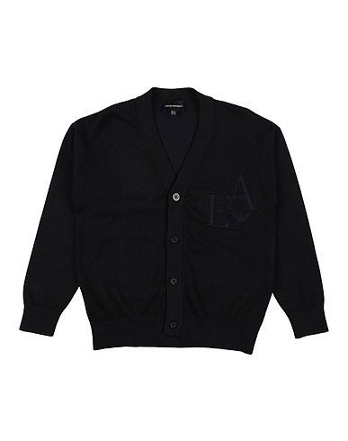 EMPORIO ARMANI Cardigan Midnight blue 70% Cotton, 30% Viscose