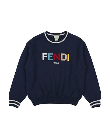 FENDI Jumper Navy blue 100% Virgin Wool
