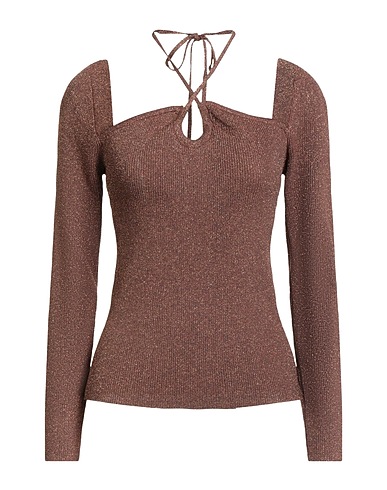 SUNCOO Jumper Bronze 47% Viscose, 30% Polyamide, 17% Polyester, 6% Metallic fiber