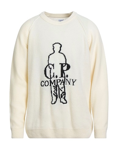 C.P. COMPANY Pullover Panna 80% Lana, 20% Poliammide