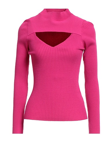 LIU •JO Polo neck Fuchsia 62% Viscose, 38% Polyester