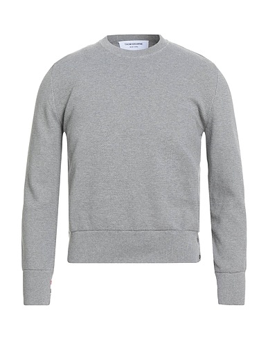 THOM BROWNE Pullover Grigio chiaro 100% Cotone
