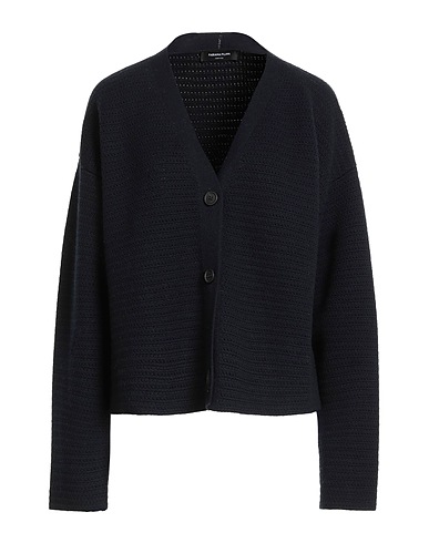 FABIANA FILIPPI Cardigan Blu notte 100% Lana Vergine