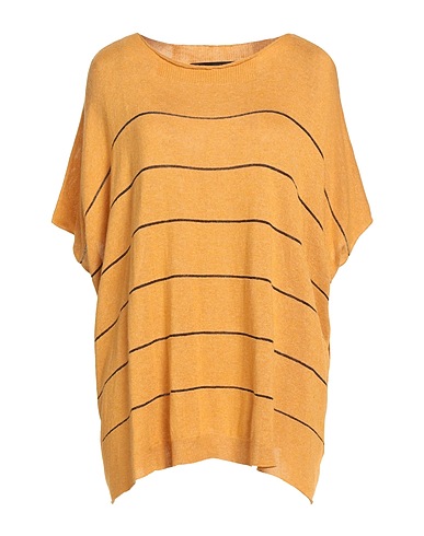 MESSAGERIE Pullover Giallo ocra 35% Lino, 35% Viscosa, 30% Cotone